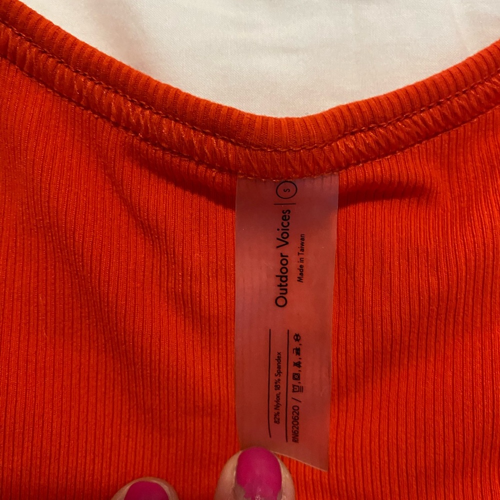 Outdoor Voices Red Crop Top - Picture 3 of 3